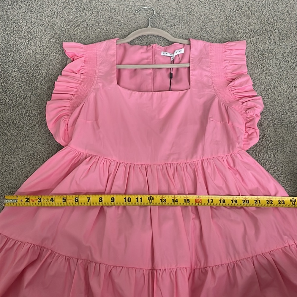 NEW! English Factory Pink Ruffled Mini Dress - Picture 10 of 11